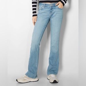 Bershka Low-rise Relax Fit Flared Jeans